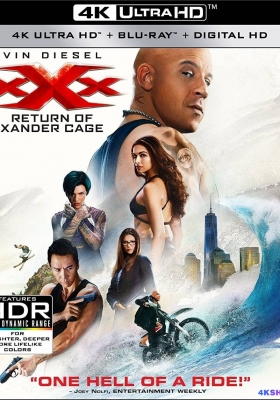 [4K蓝光原盘] 极限特工3：终极回归 (2017) xXx: Return of Xander Cage / 3X反恐暴族：重火力回归(港) / Xander Returns / 极限特工3 / 极限特工：终极回归 / 限制级战警3: 重返极限(台)