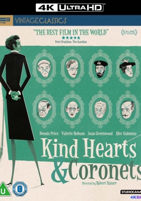 [4K蓝光原盘] 仁心与冠冕 (1949) Kind Hearts and Coronets / 慈悲心肠 / 好心肠与王冠 / Kind.Hearts.and.Coronets.1949.2160p.UHD.Blu-ray.HEVC.LPCM.2.0