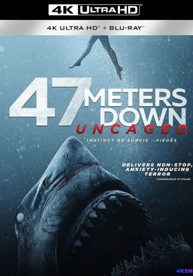 [4K电影] 鲨海逃生 (2019) 47 Meters Down Uncaged / 鲨海47米：狂鲨出笼(港) / 绝鲨47：猛鲨出笼(台) / 水下47米：破笼而出 / 鲨海47：猛鲨出笼 / 鲨海2 / 47.Meters.Down.Uncaged.2019.2160p.AMZN.WEB-DL.x265.10bit.HDR10Plus.DTS-HD.MA.5.1