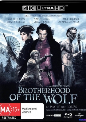 [4K蓝光原盘] 狼族盟约 (2001) Brotherhood of the Wolf /  阻魔特攻 / 鬼哭狼嚎 / 人狼传说 / 野狼兄弟会 / 狼妖 / Brotherhood.of.the.Wolf.2001.Directors.Cut.2160p.FRA.UHD.Blu-ray.HEVC.Atmos.TrueHD7.1
