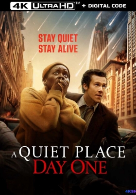 [4K蓝光原盘] 寂静之地：入侵日 (2024)  A Quiet Place: Day One / 噤界：入侵日(台) / 无声绝境外传：首袭日(港) / 无声绝境III(港) / 寂静之地前传 / A.Quiet.Place.Day.One.2024.Hybrid.2160p.WEB-DL.DV.HDR.DD5.1.Atmos.H265